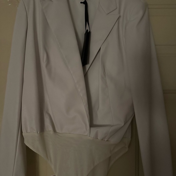 Pinko Faux. Leather bodysuit. Size 46 (see photo of label) - Picture 2 of 4